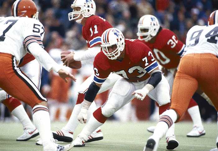 John Hannah, Patriots vs. Browns, November 1983.